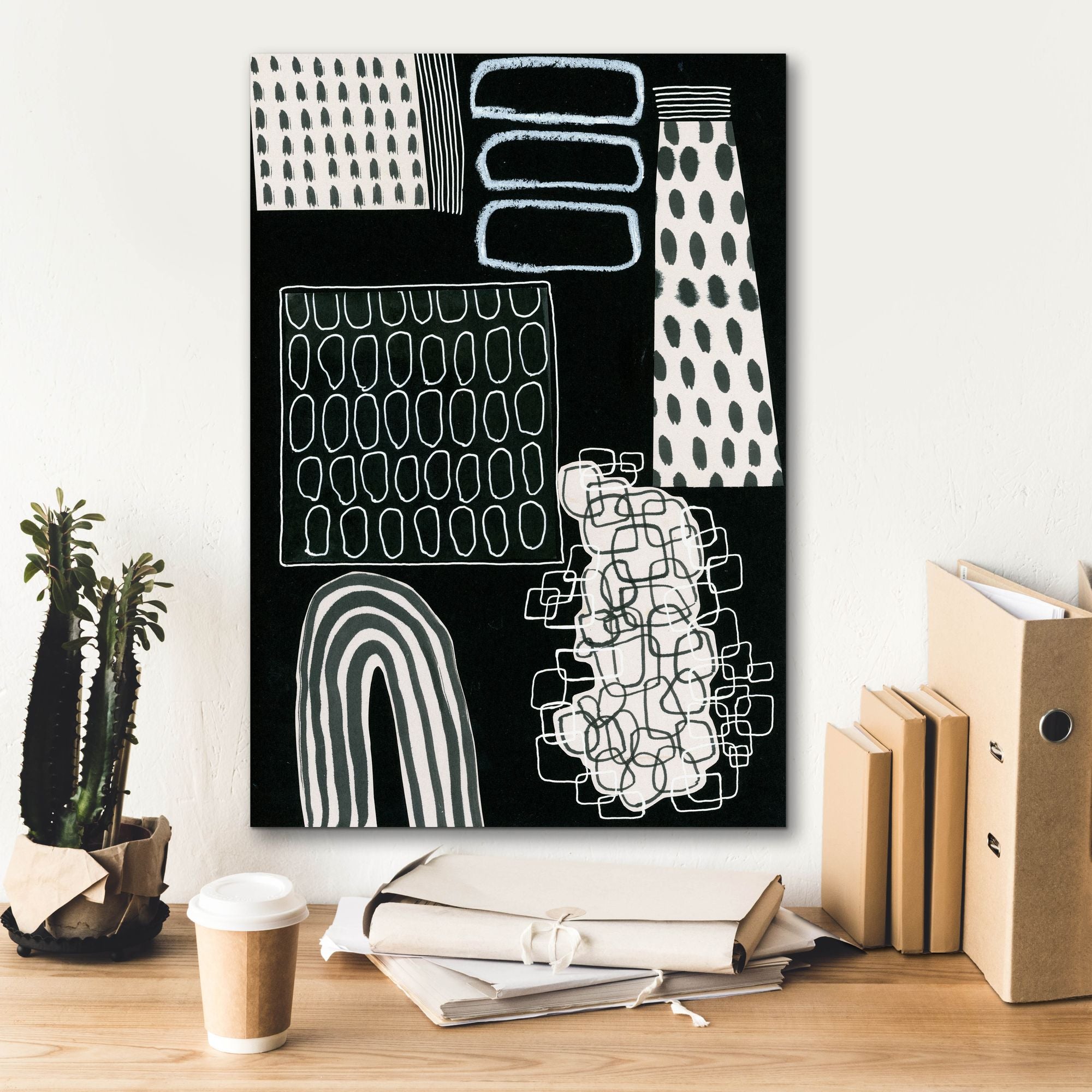 'B&W Fun VII' by Regina Moore, Canvas Wall Art,18 x 26