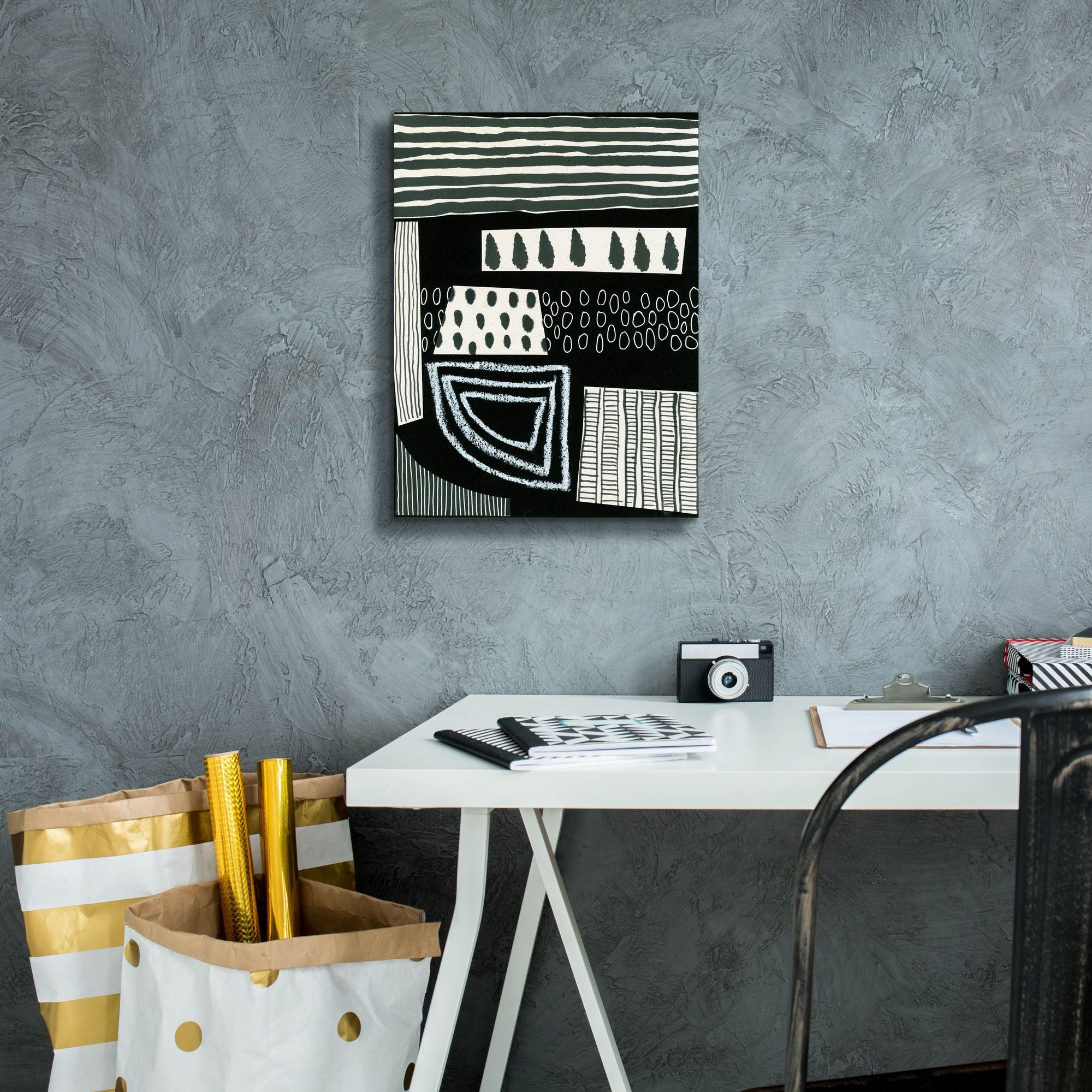 'B&W Fun VIII' by Regina Moore, Canvas Wall Art,12 x 16