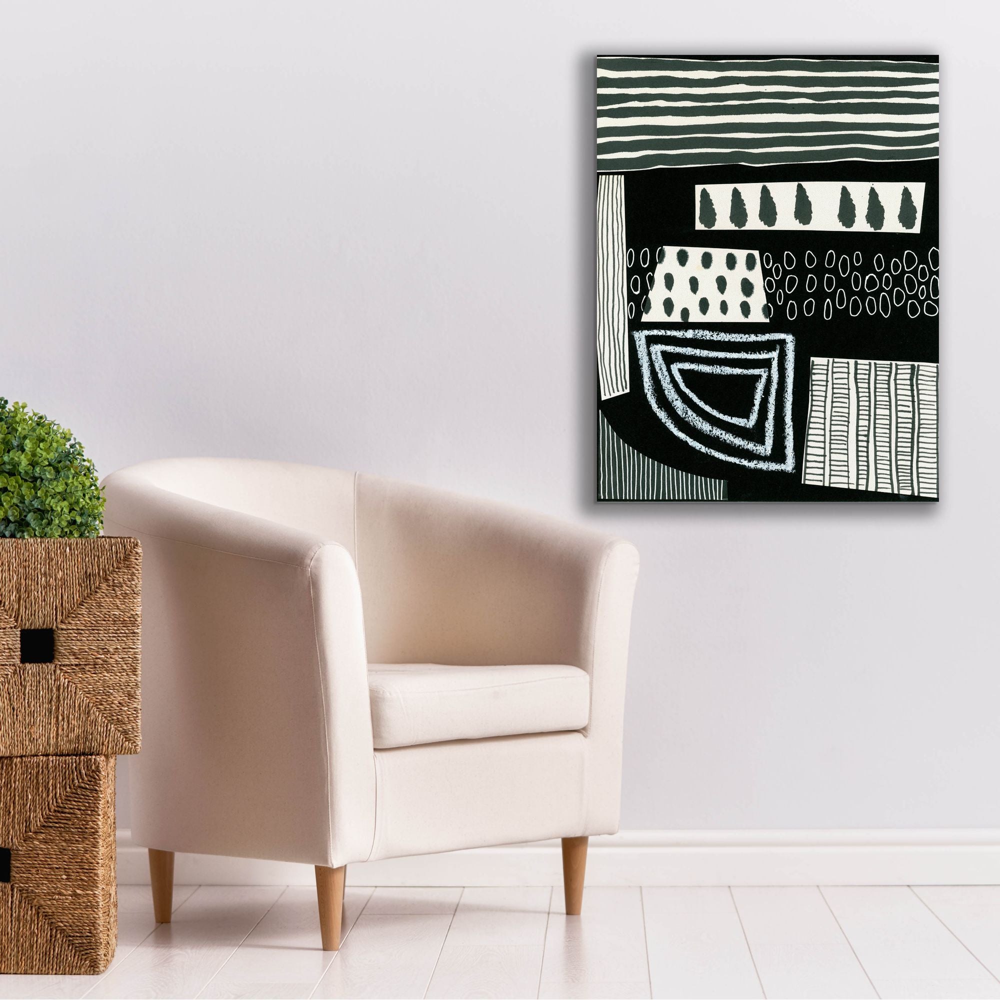 'B&W Fun VIII' by Regina Moore, Canvas Wall Art,26 x 34