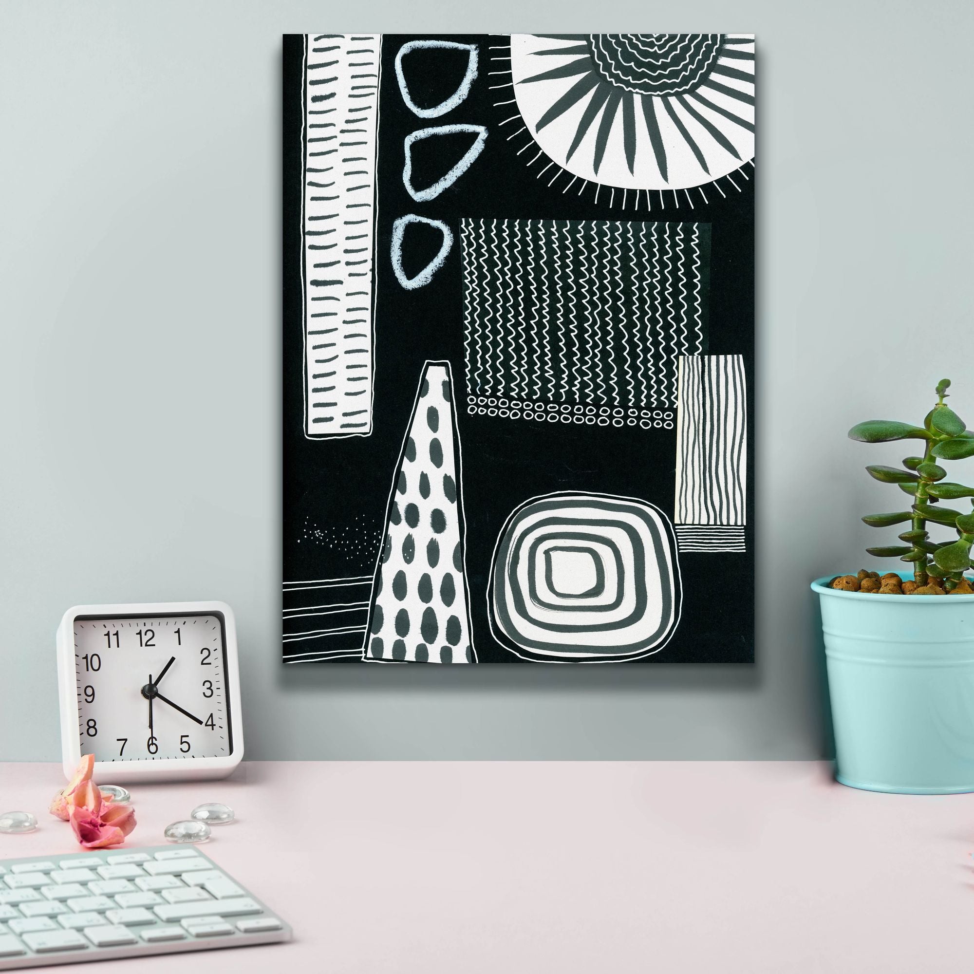 'B&W Fun IX' by Regina Moore, Canvas Wall Art,12 x 16