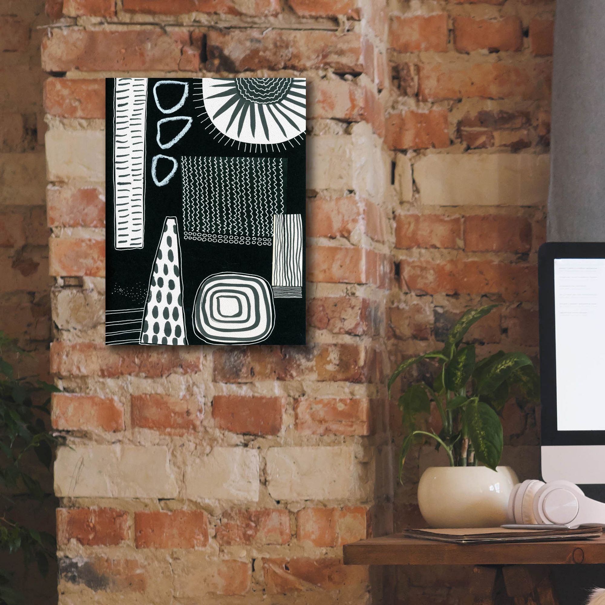 'B&W Fun IX' by Regina Moore, Canvas Wall Art,12 x 16