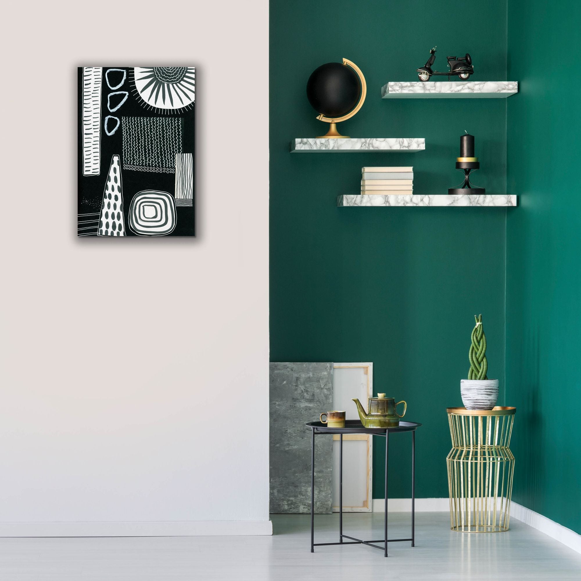 'B&W Fun IX' by Regina Moore, Canvas Wall Art,18 x 26