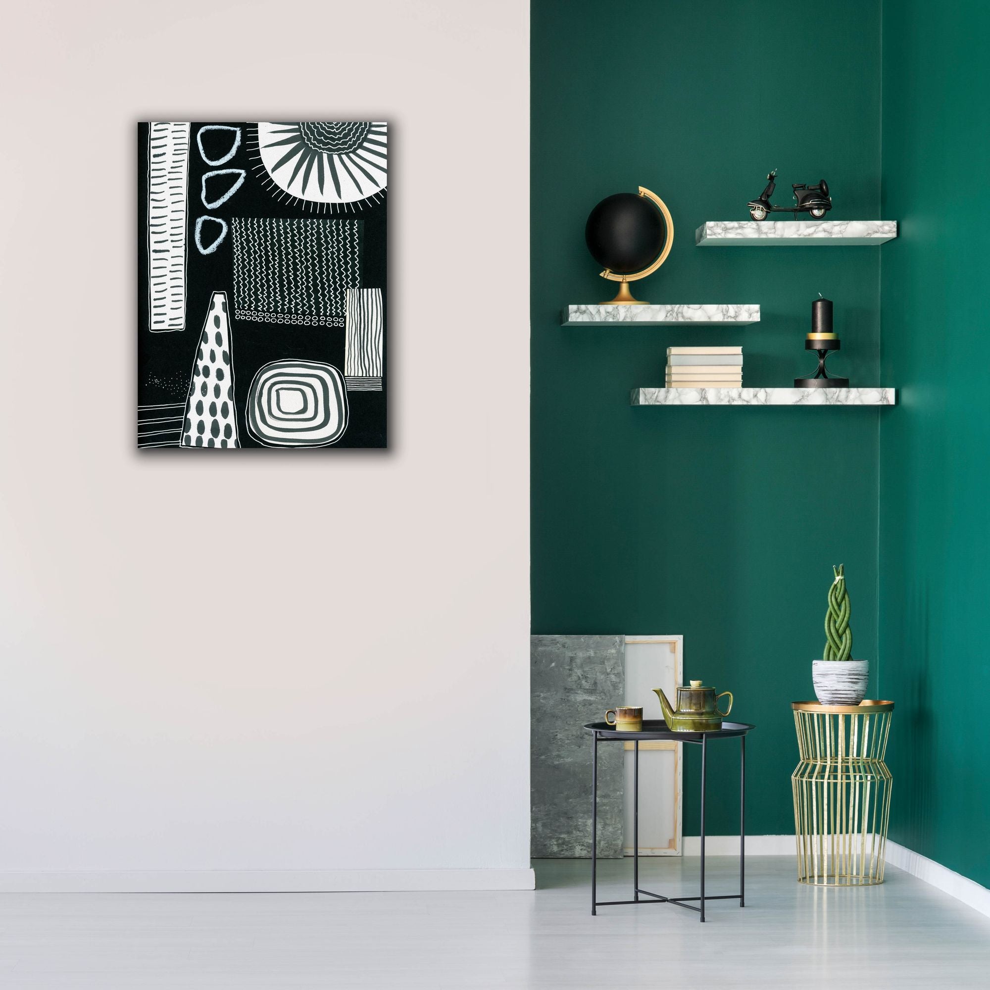 'B&W Fun IX' by Regina Moore, Canvas Wall Art,26 x 34