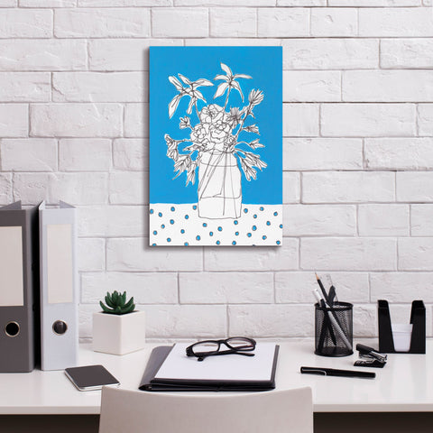 Image of 'Floral Jardiniere I' by Regina Moore, Canvas Wall Art,12 x 18