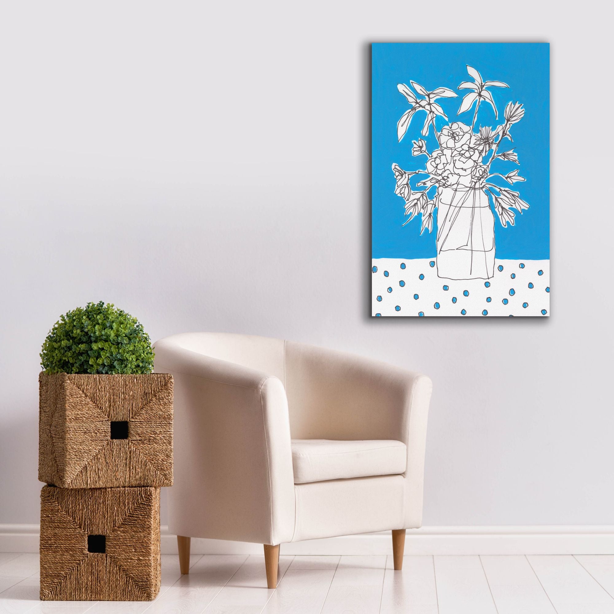 'Floral Jardiniere I' by Regina Moore, Canvas Wall Art,26x40