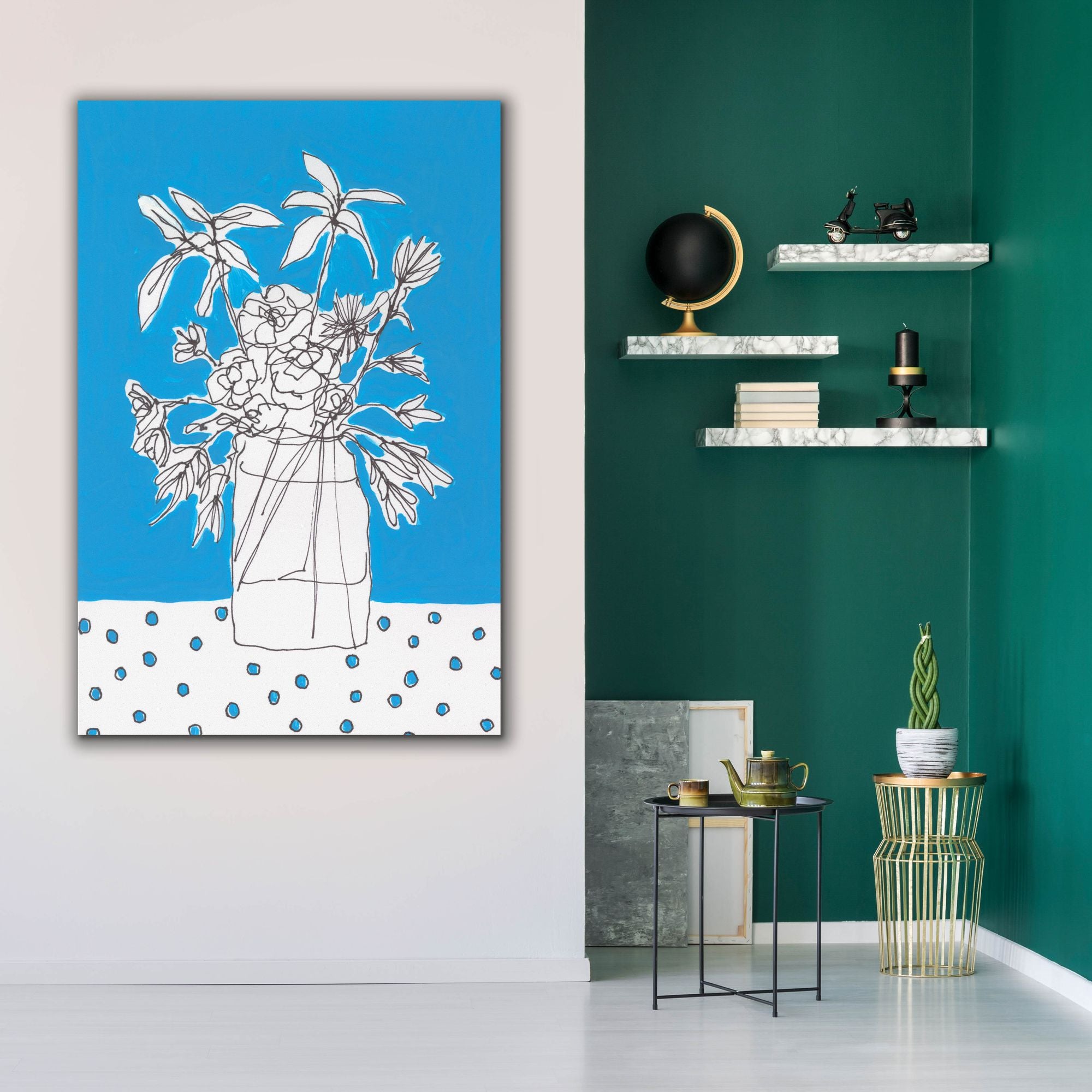 'Floral Jardiniere I' by Regina Moore, Canvas Wall Art,40x60