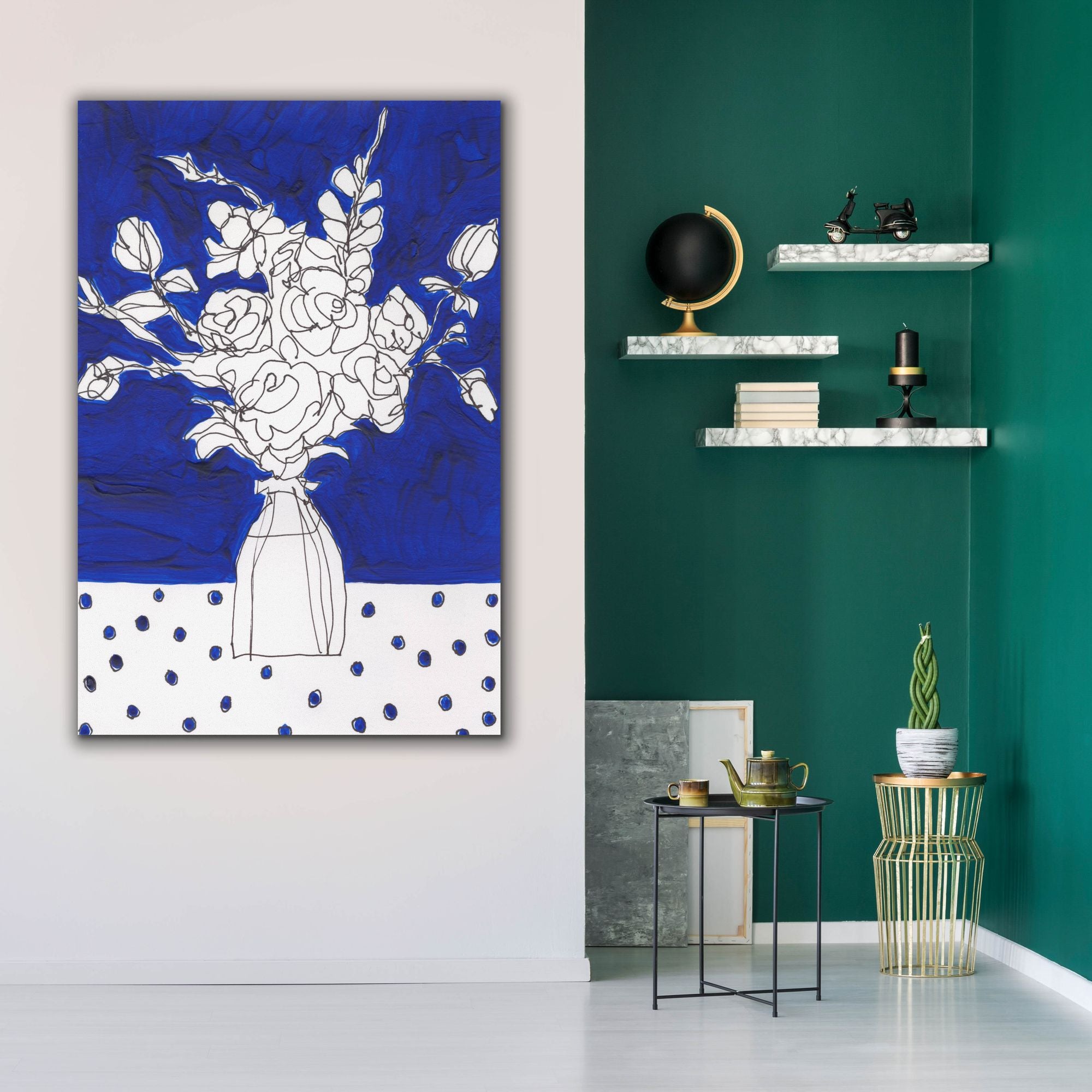 'Floral Jardiniere II' by Regina Moore, Canvas Wall Art,40x60