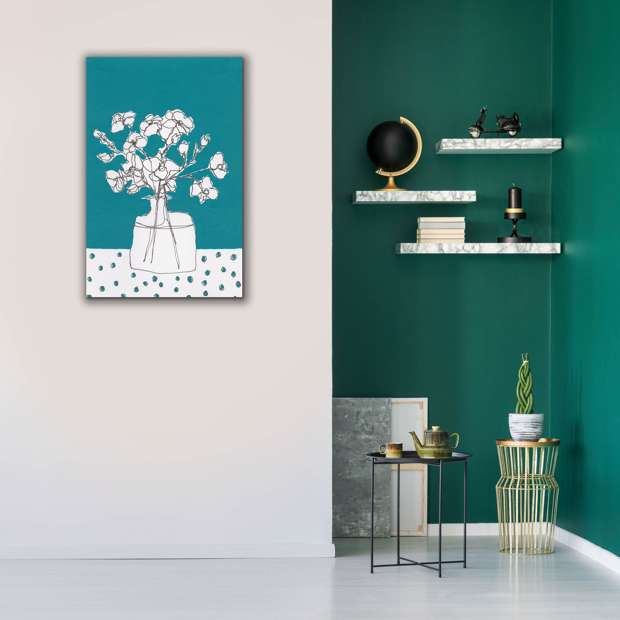 'Floral Jardiniere IV' by Regina Moore, Canvas Wall Art,26x40