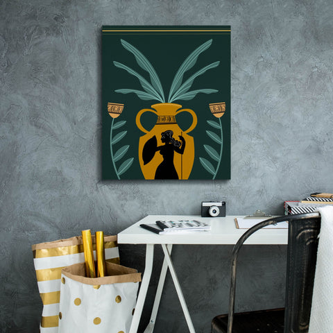 Image of 'Warrior Goddess Vase I' by Regina Moore, Canvas Wall Art,20 x 24