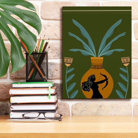 Image of 'Warrior Goddess Vase II' by Regina Moore, Canvas Wall Art,12 x 16