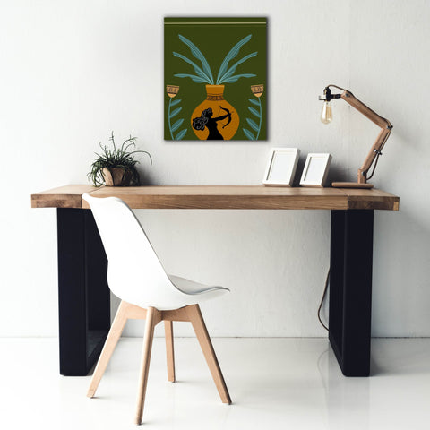 Image of 'Warrior Goddess Vase II' by Regina Moore, Canvas Wall Art,20 x 24