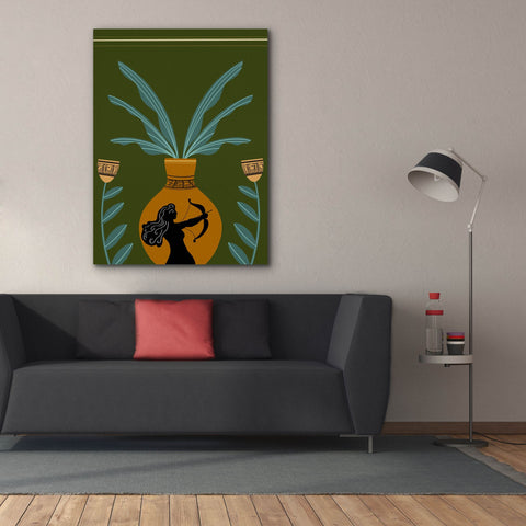 Image of 'Warrior Goddess Vase II' by Regina Moore, Canvas Wall Art,40x54