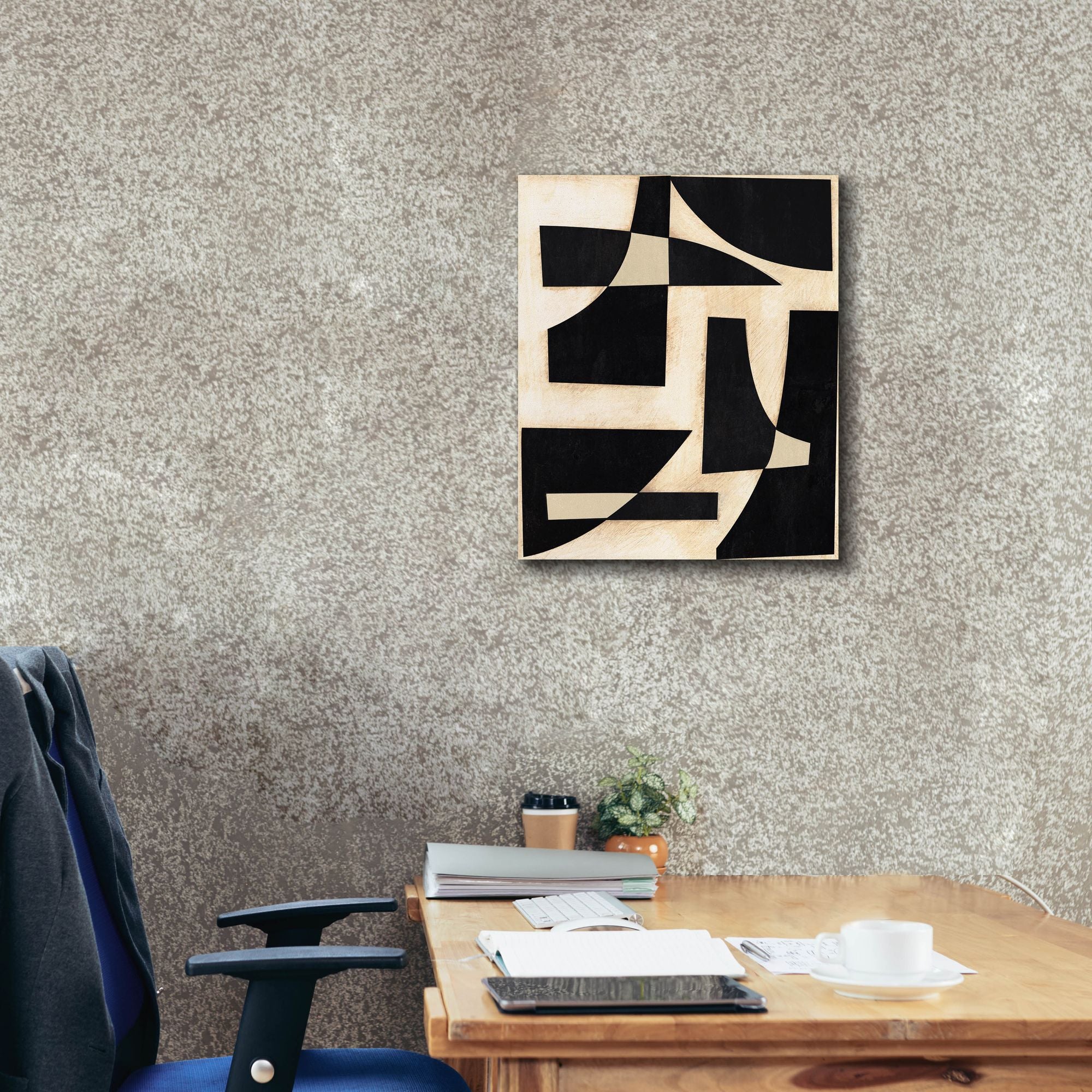 'Onyx Cutout Shapes I' by Regina Moore, Canvas Wall Art,20 x 24