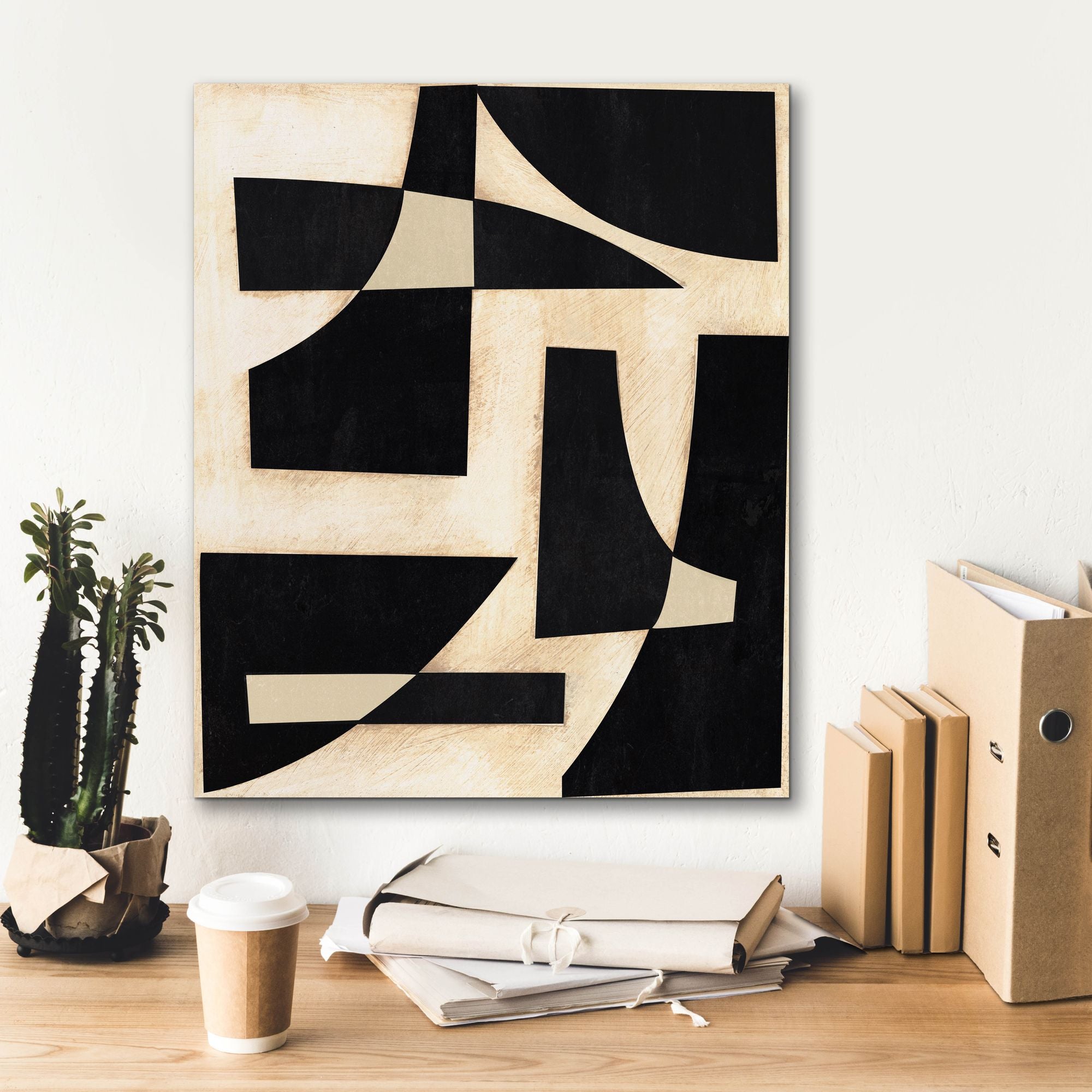 'Onyx Cutout Shapes I' by Regina Moore, Canvas Wall Art,20 x 24