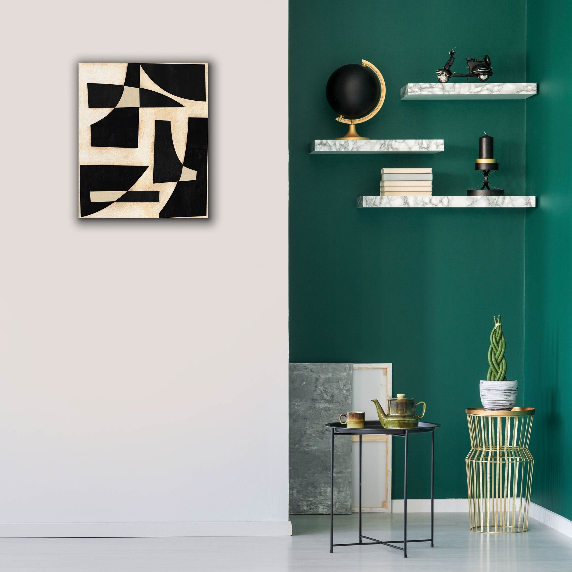 'Onyx Cutout Shapes I' by Regina Moore, Canvas Wall Art,20 x 24