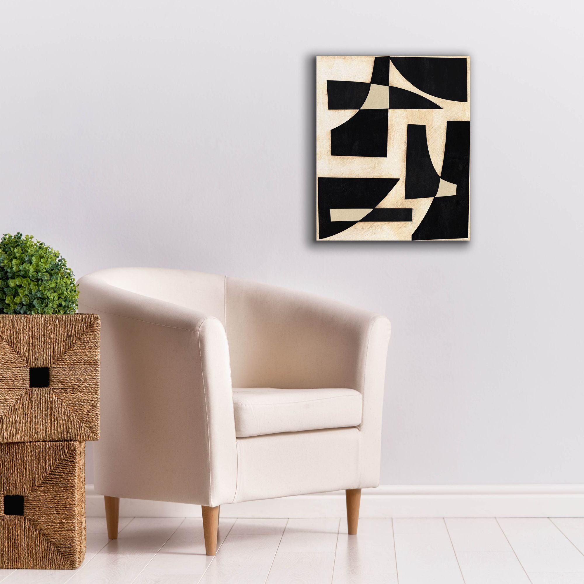 'Onyx Cutout Shapes I' by Regina Moore, Canvas Wall Art,20 x 24