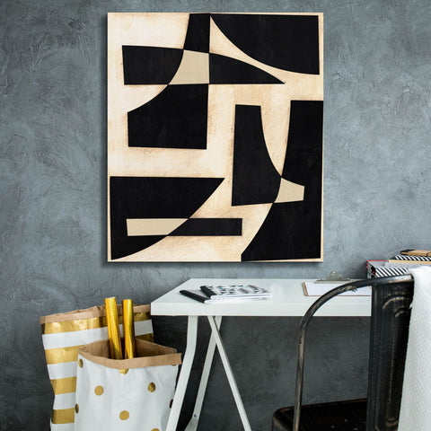 Image of 'Onyx Cutout Shapes I' by Regina Moore, Canvas Wall Art,26x30
