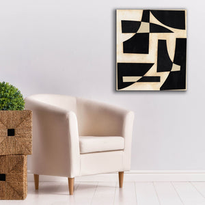 'Onyx Cutout Shapes I' by Regina Moore, Canvas Wall Art,26x30