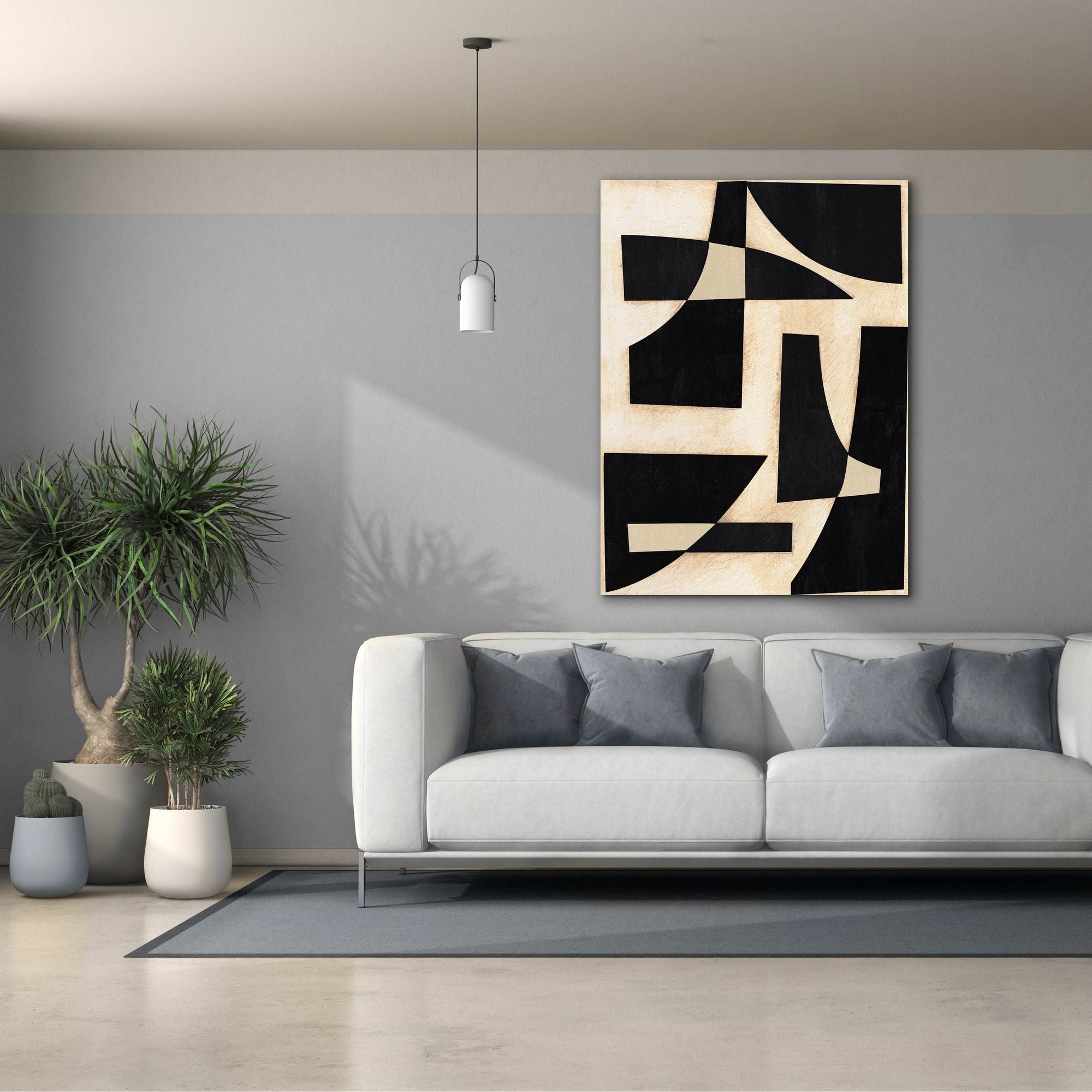 'Onyx Cutout Shapes I' by Regina Moore, Canvas Wall Art,40x54