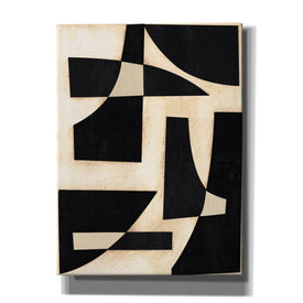 'Onyx Cutout Shapes I' by Regina Moore, Canvas Wall Art