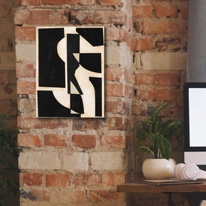 'Onyx Cutout Shapes II' by Regina Moore, Canvas Wall Art,12 x 16