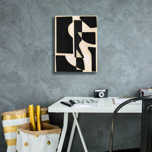 'Onyx Cutout Shapes II' by Regina Moore, Canvas Wall Art,12 x 16