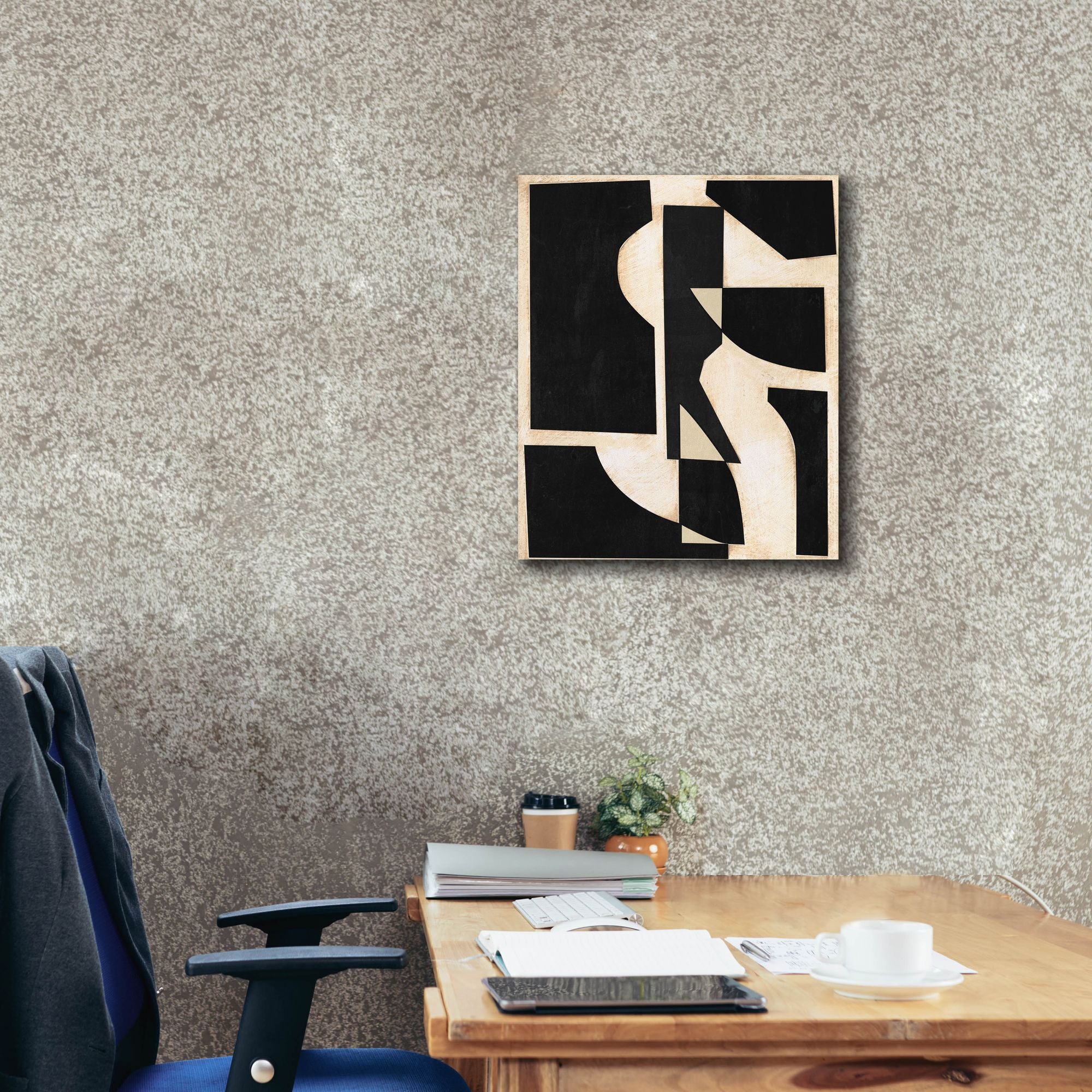 'Onyx Cutout Shapes II' by Regina Moore, Canvas Wall Art,20 x 24