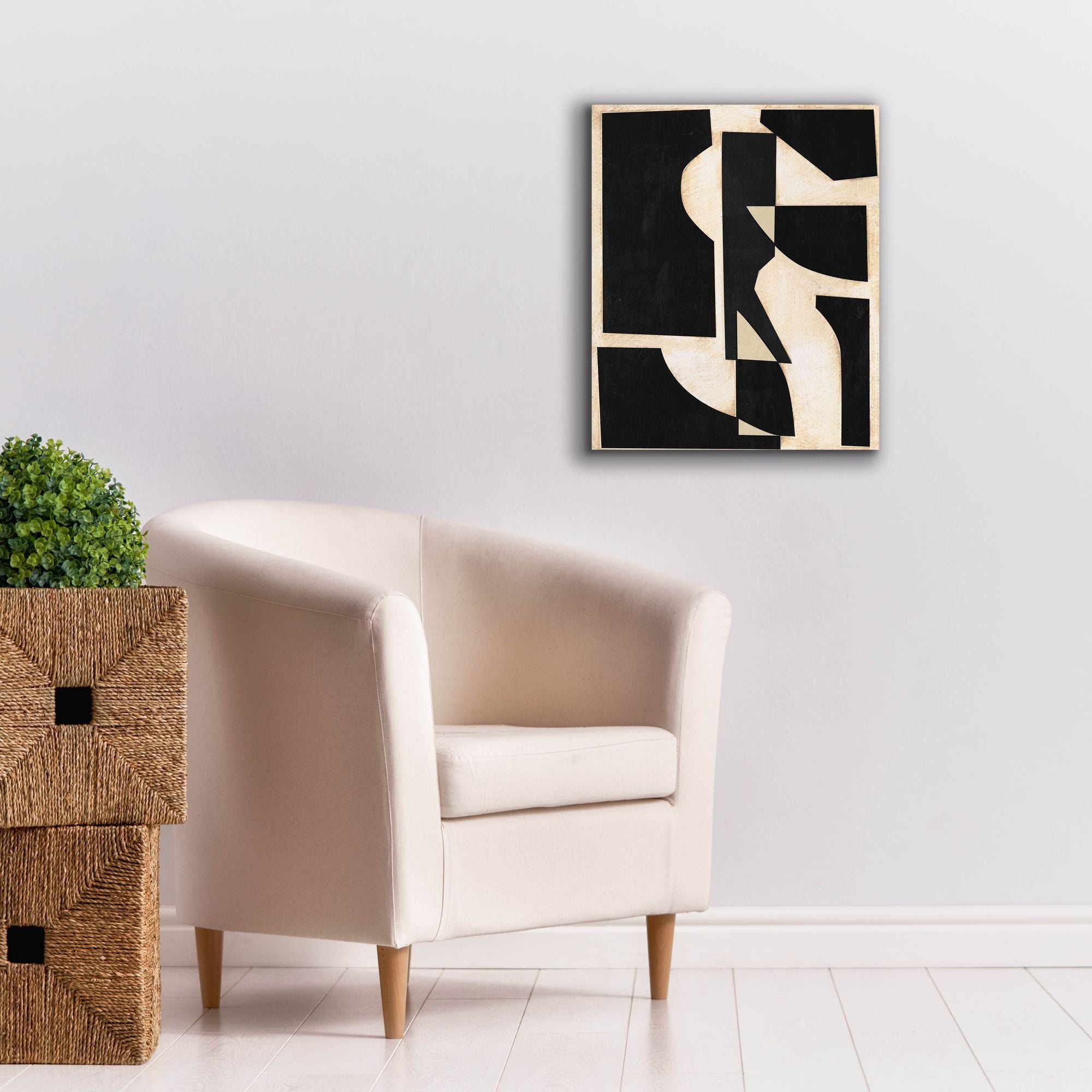 'Onyx Cutout Shapes II' by Regina Moore, Canvas Wall Art,20 x 24