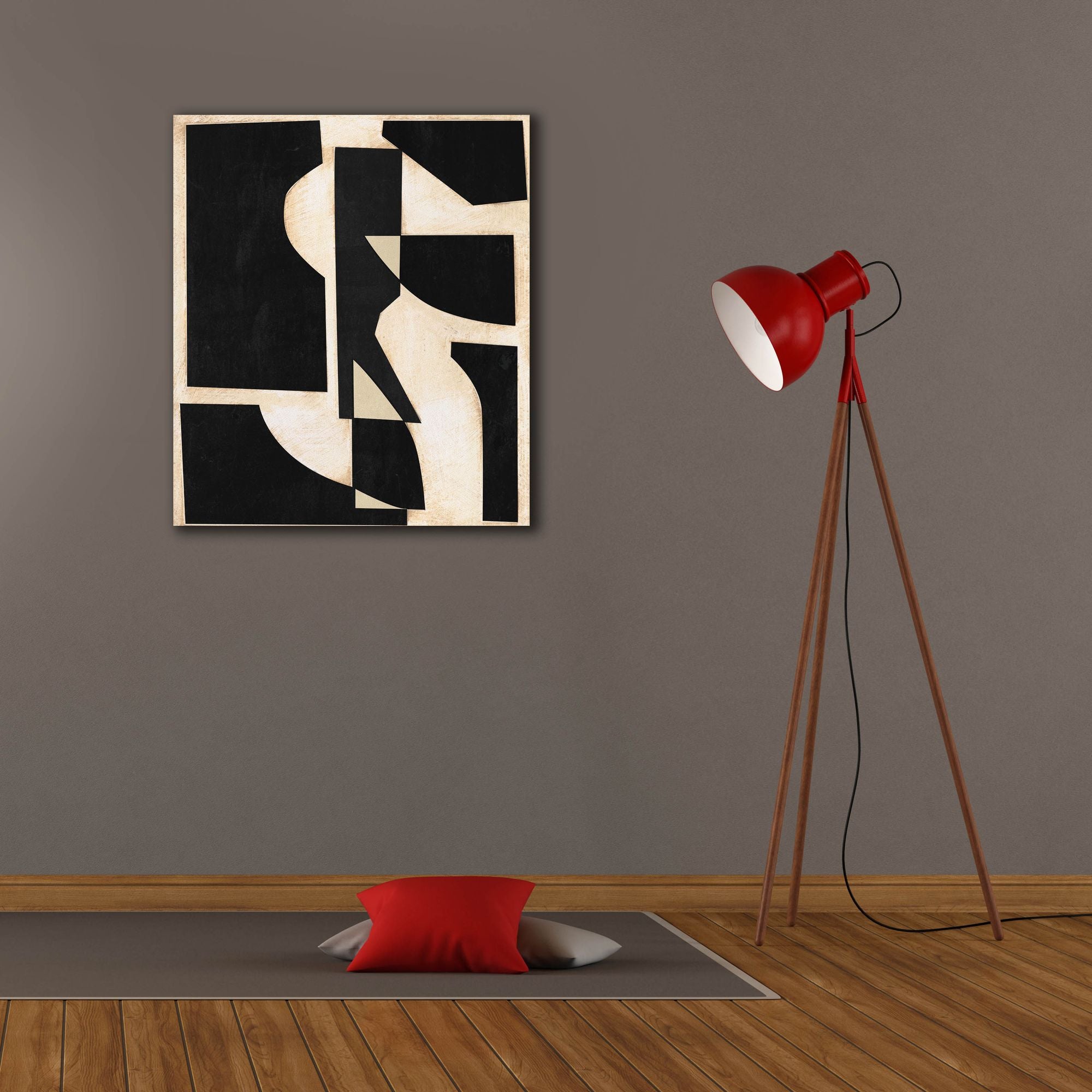'Onyx Cutout Shapes II' by Regina Moore, Canvas Wall Art,26x30
