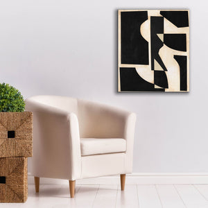 'Onyx Cutout Shapes II' by Regina Moore, Canvas Wall Art,26x30