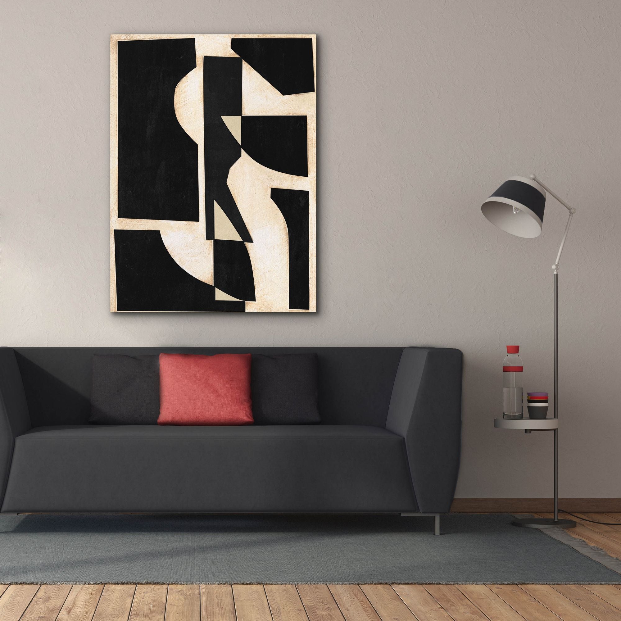 'Onyx Cutout Shapes II' by Regina Moore, Canvas Wall Art,40x54