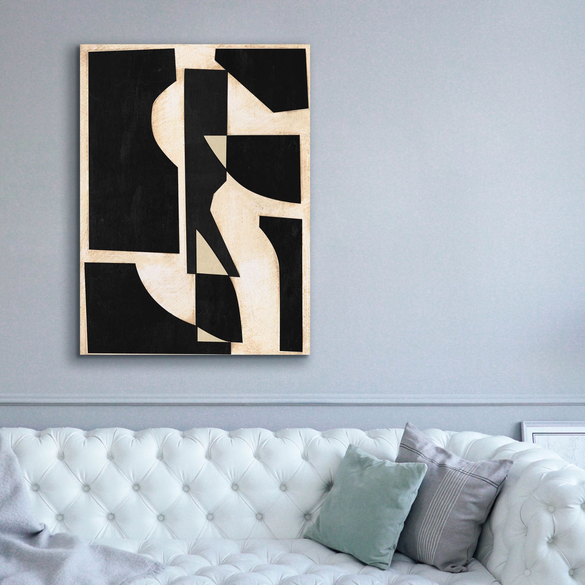 'Onyx Cutout Shapes II' by Regina Moore, Canvas Wall Art,40x54