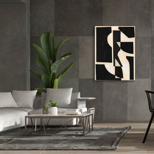 'Onyx Cutout Shapes II' by Regina Moore, Canvas Wall Art,40x54