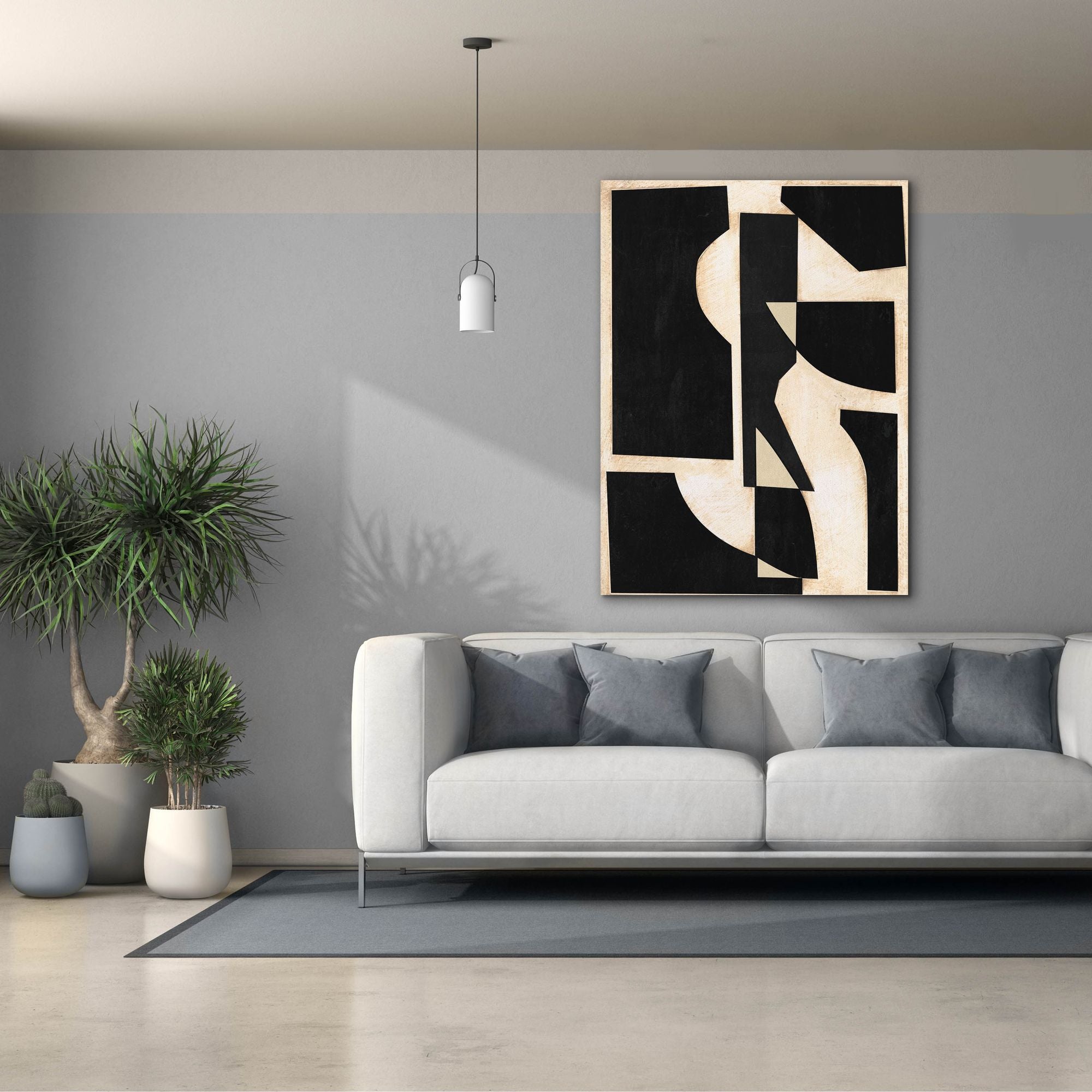'Onyx Cutout Shapes II' by Regina Moore, Canvas Wall Art,40x54