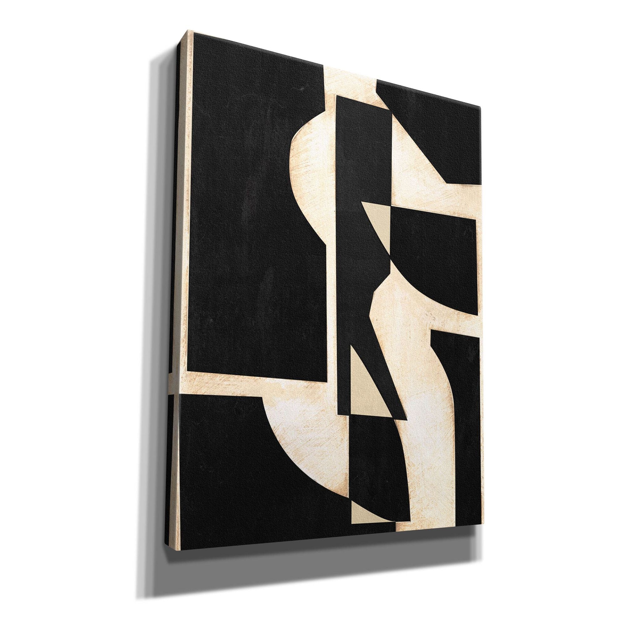 'Onyx Cutout Shapes II' by Regina Moore, Canvas Wall Art