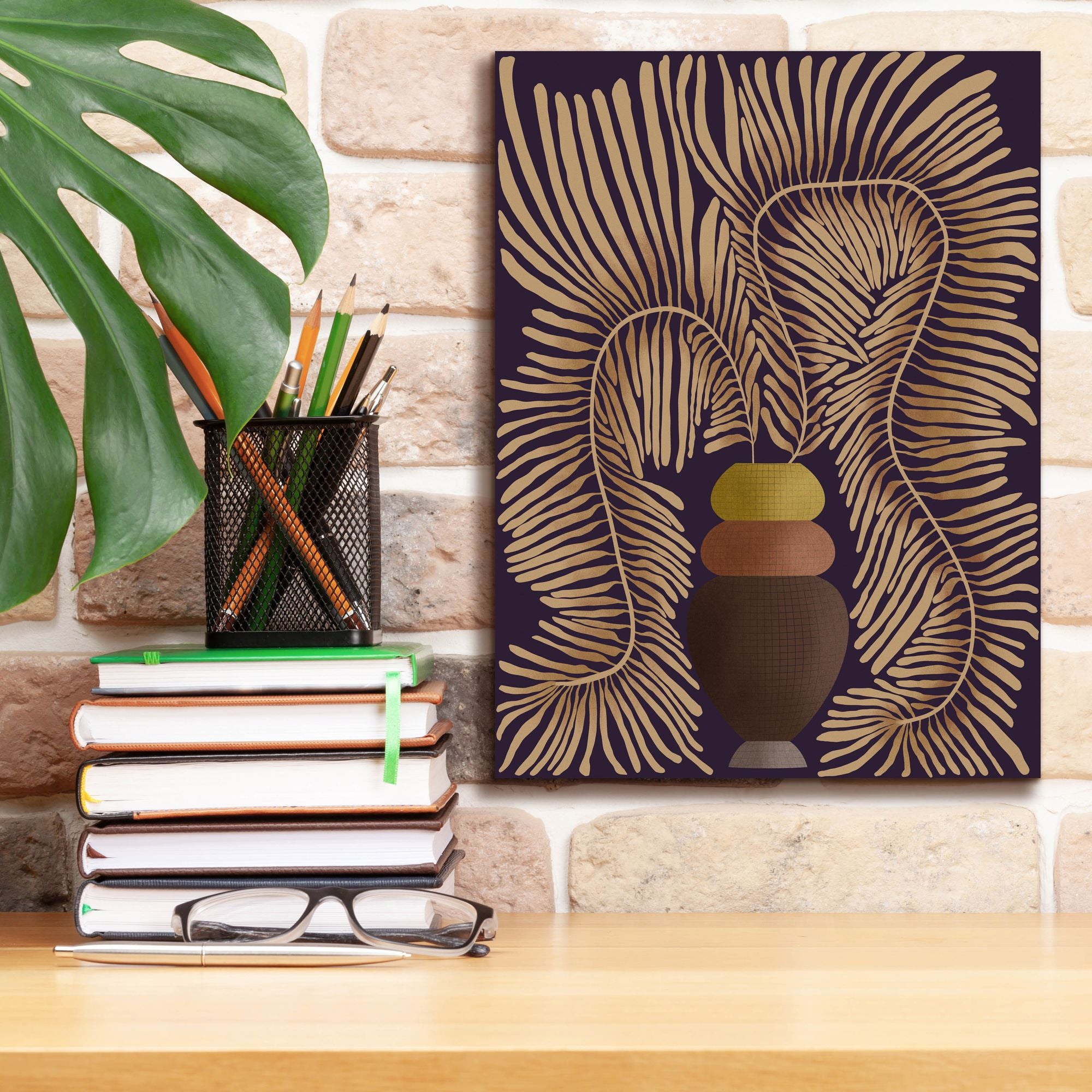'Leaf Concept II' by Regina Moore, Canvas Wall Art,12 x 16