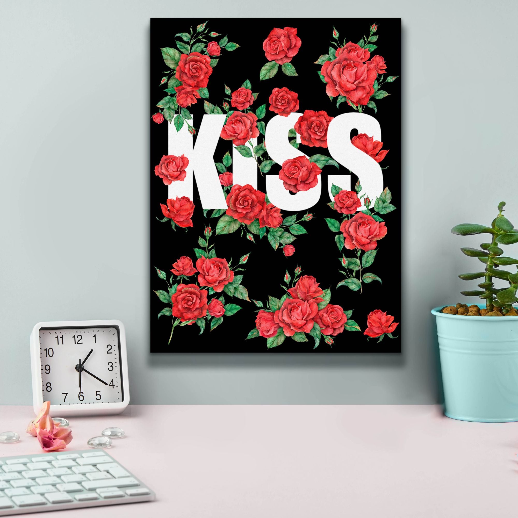'Love Kiss I' by Regina Moore, Canvas Wall Art,12 x 16