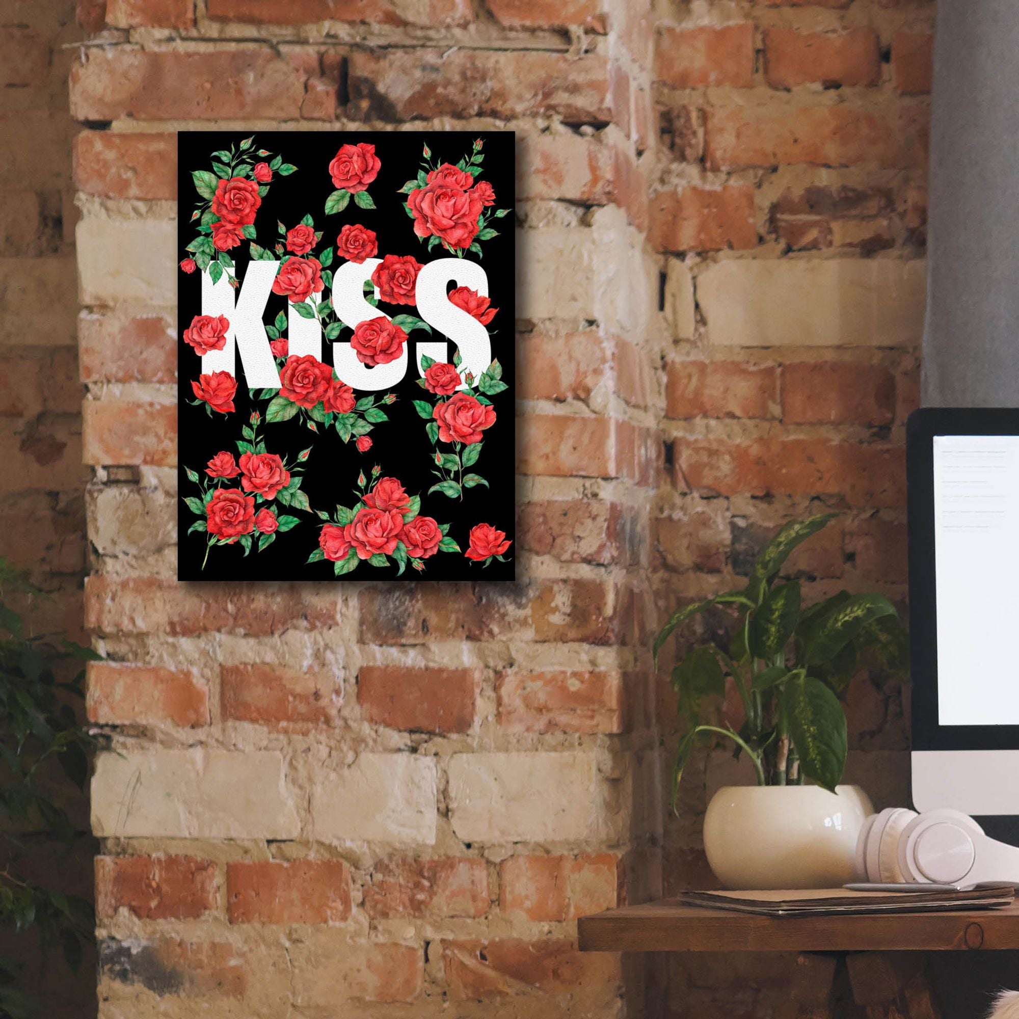 'Love Kiss I' by Regina Moore, Canvas Wall Art,12 x 16