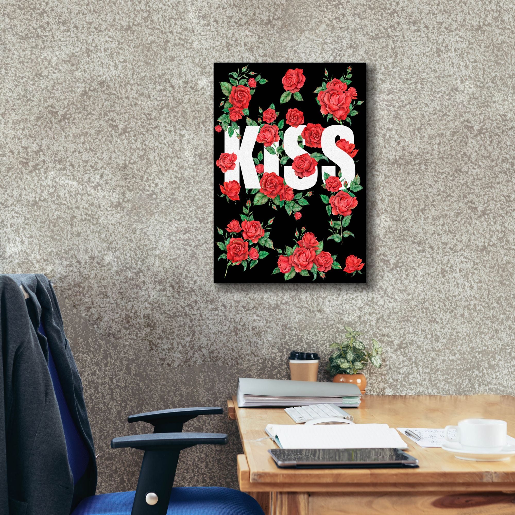'Love Kiss I' by Regina Moore, Canvas Wall Art,18 x 26
