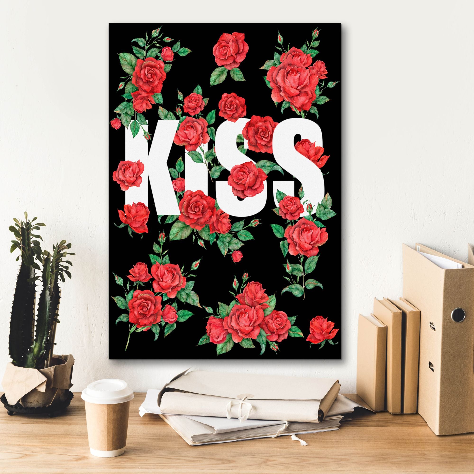 'Love Kiss I' by Regina Moore, Canvas Wall Art,18 x 26