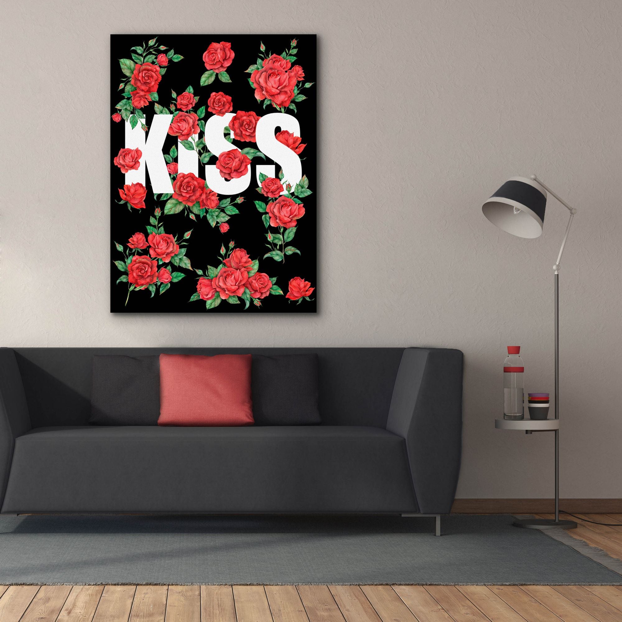 'Love Kiss I' by Regina Moore, Canvas Wall Art,40x54