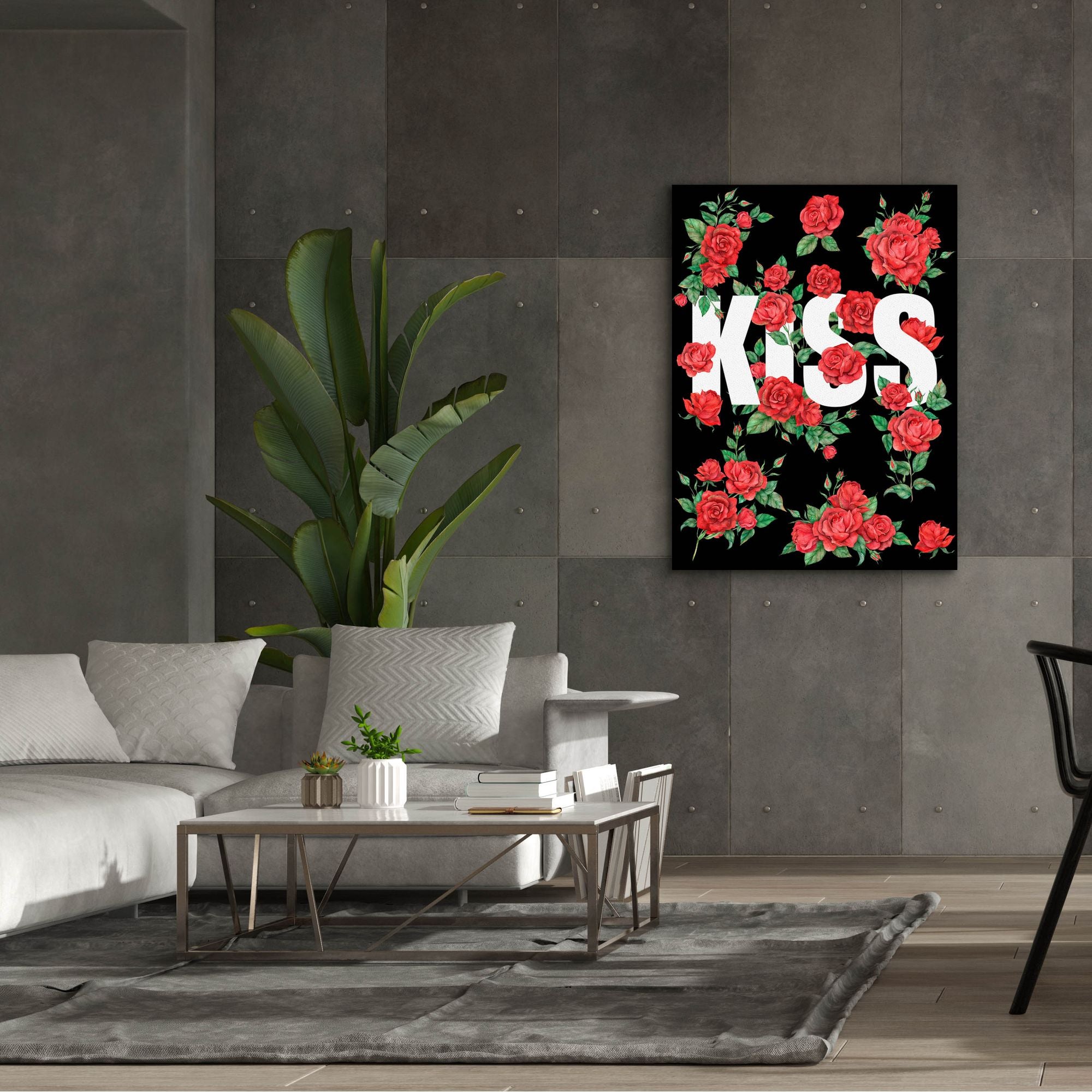 'Love Kiss I' by Regina Moore, Canvas Wall Art,40x54