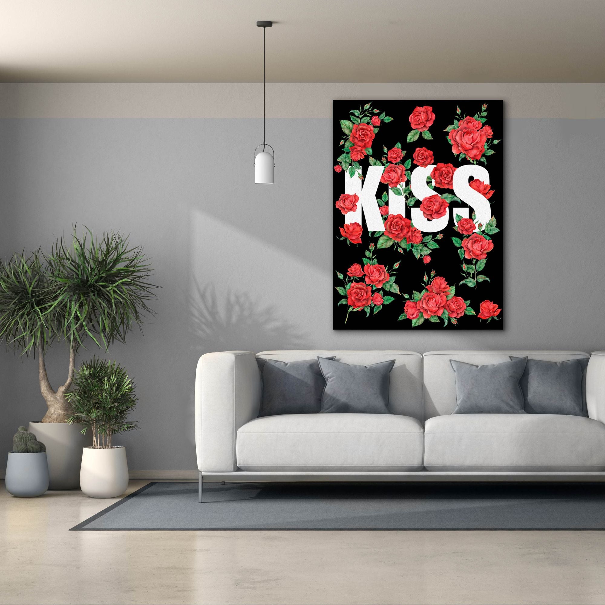 'Love Kiss I' by Regina Moore, Canvas Wall Art,40x54