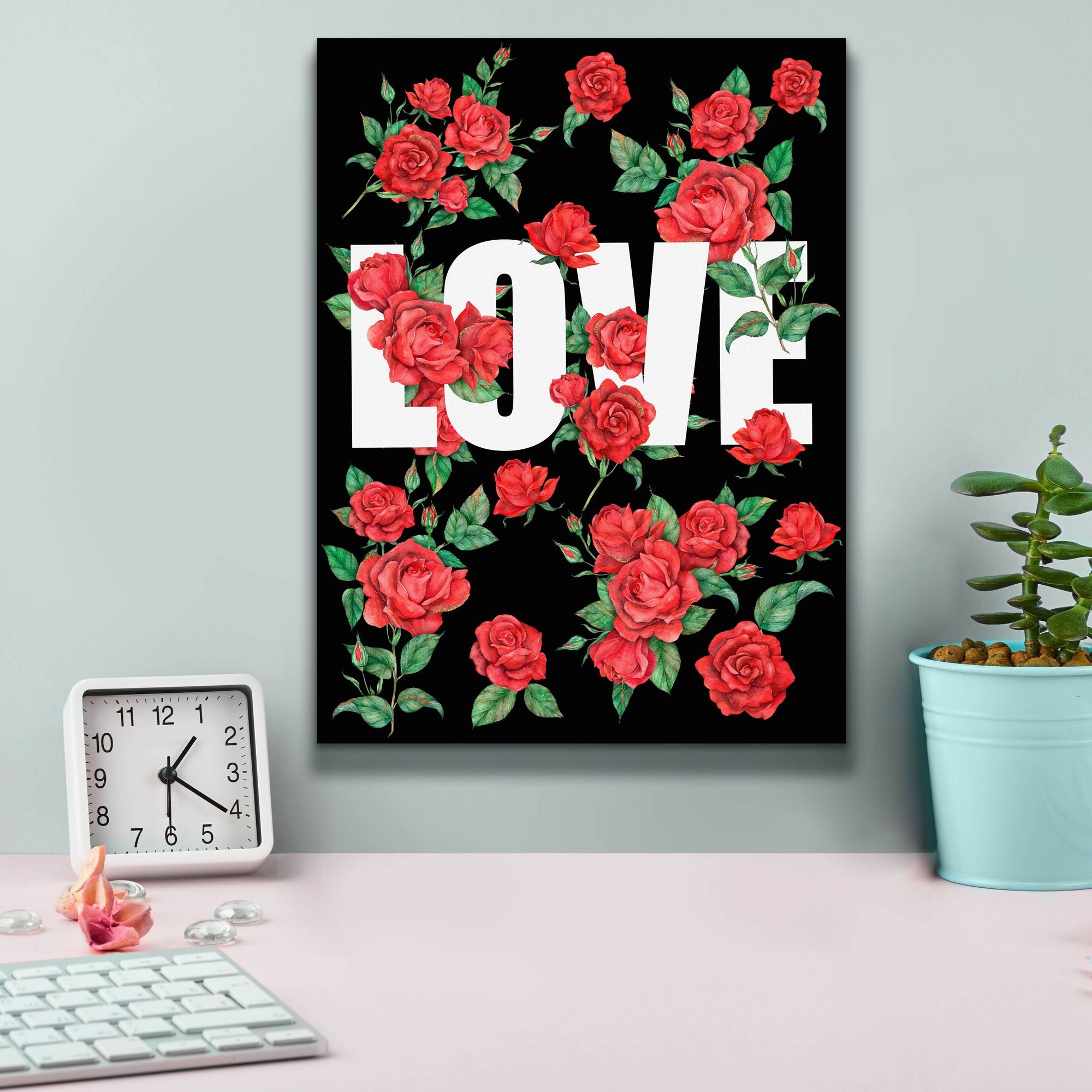 'Love Kiss II' by Regina Moore, Canvas Wall Art,12 x 16