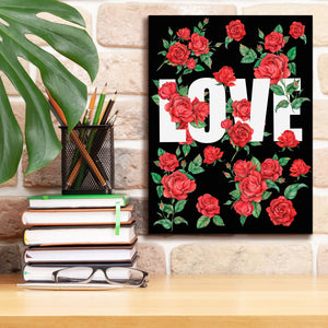 'Love Kiss II' by Regina Moore, Canvas Wall Art,12 x 16