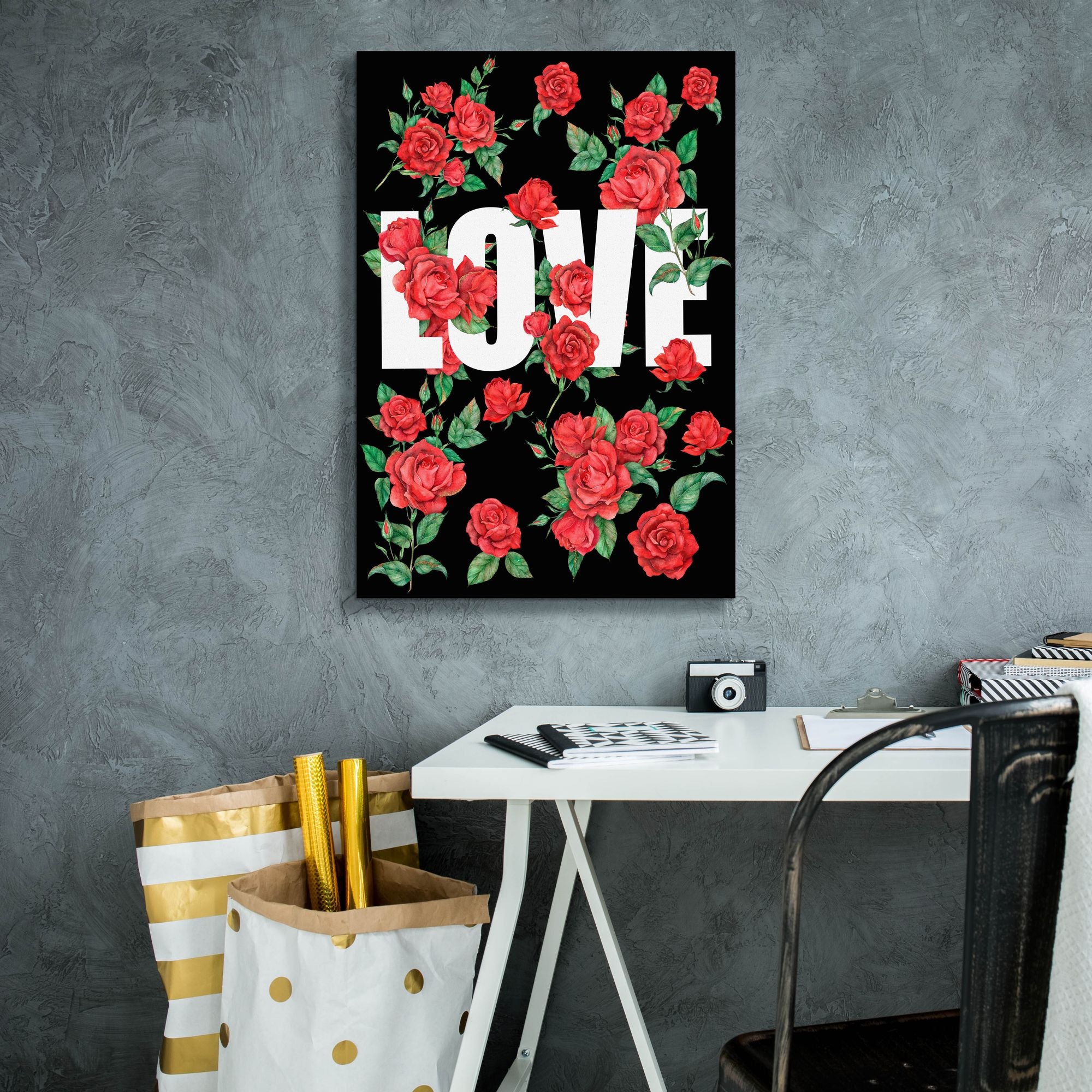 'Love Kiss II' by Regina Moore, Canvas Wall Art,18 x 26