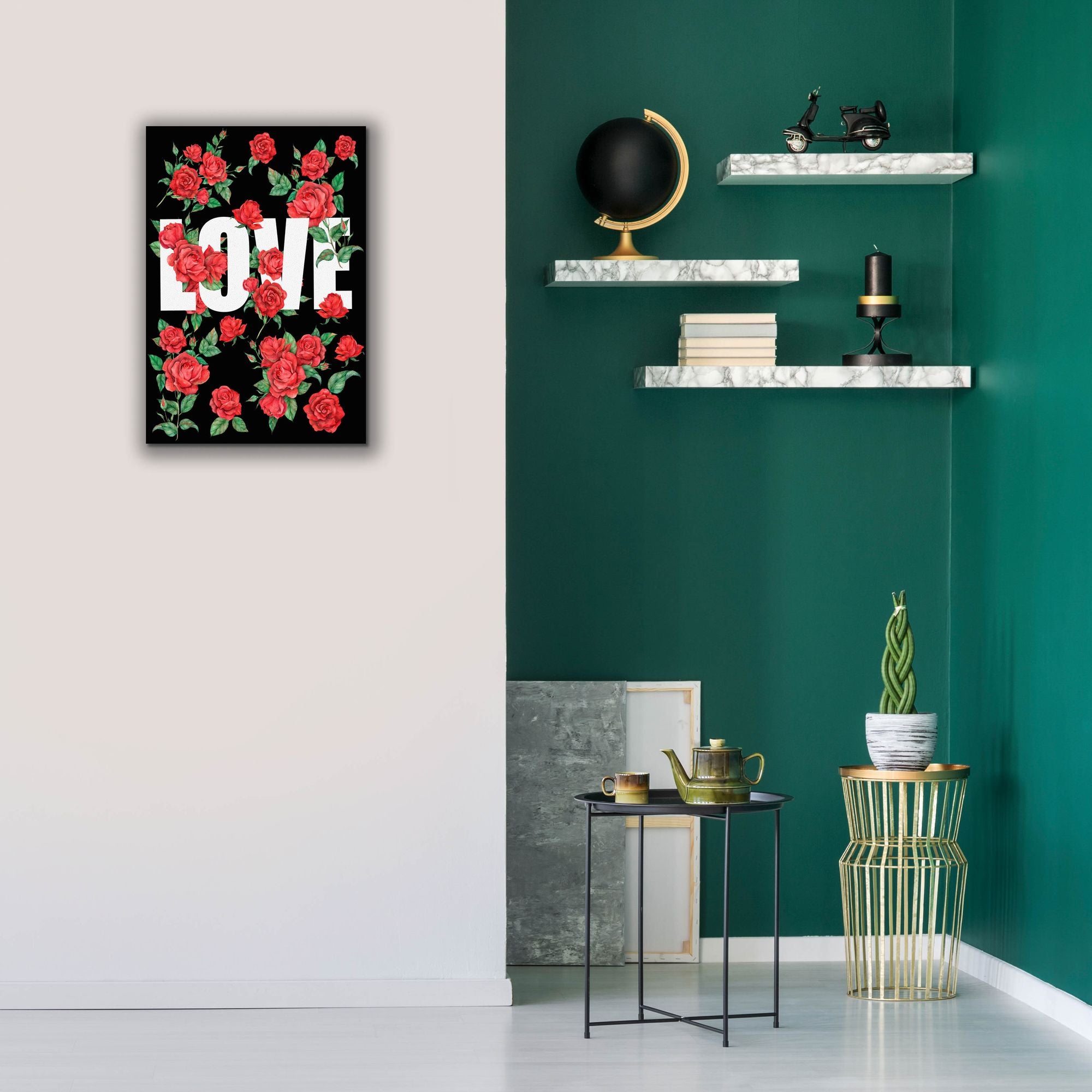 'Love Kiss II' by Regina Moore, Canvas Wall Art,18 x 26