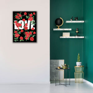 'Love Kiss II' by Regina Moore, Canvas Wall Art,26 x 34