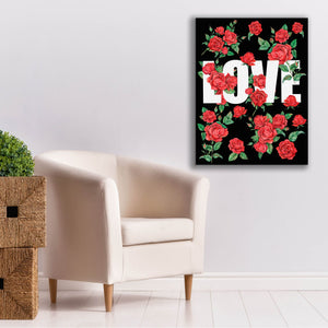 'Love Kiss II' by Regina Moore, Canvas Wall Art,26 x 34