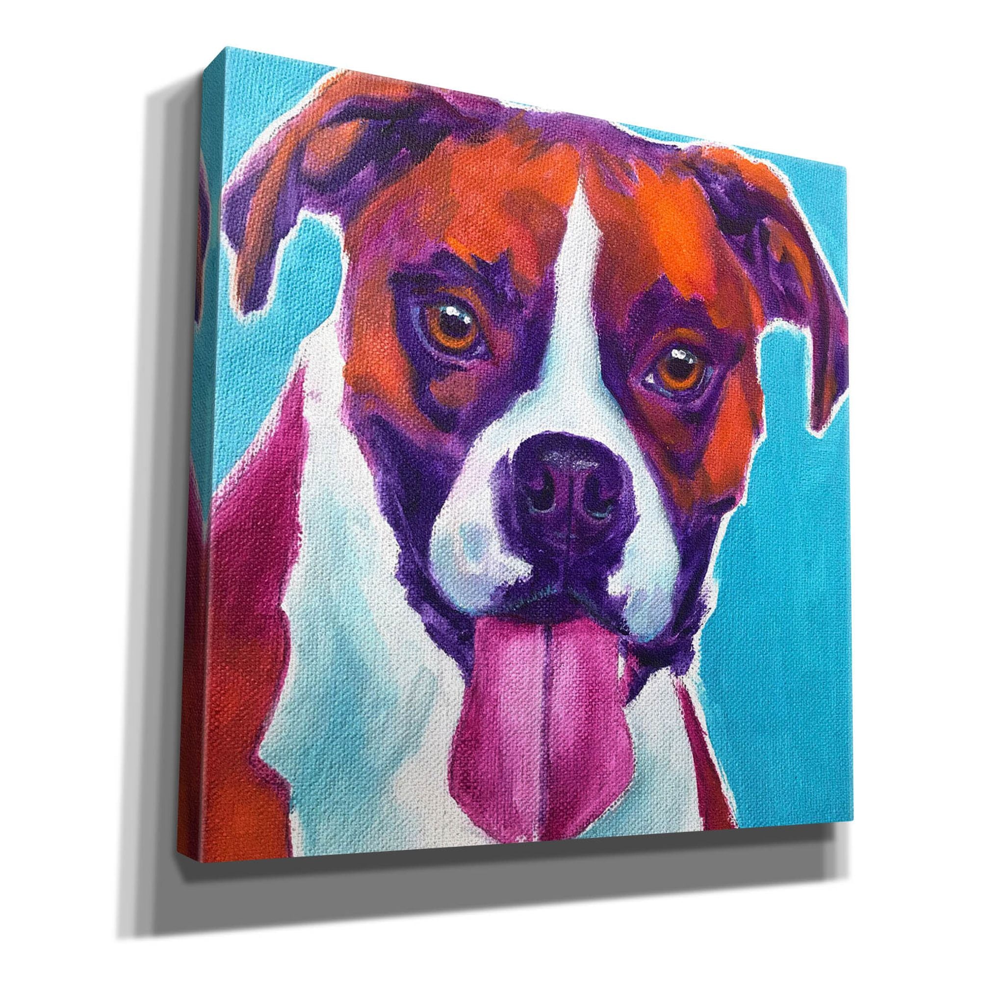 'Boxer - Lucy' by Dawg Painter, Canvas Wall Art